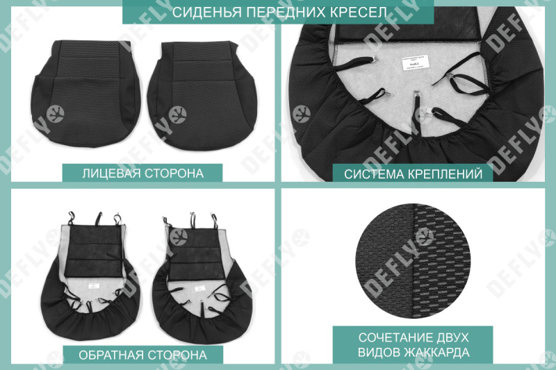 Чехлы на сиденья Hyundai Creta (SU2), 2020-2022, жаккард 