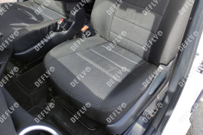 Чехлы на сиденья Toyota Sienta (XP170), 2015-2022, спинка 2 ряда 50/50, без подлокотника, 7 мест, жаккард