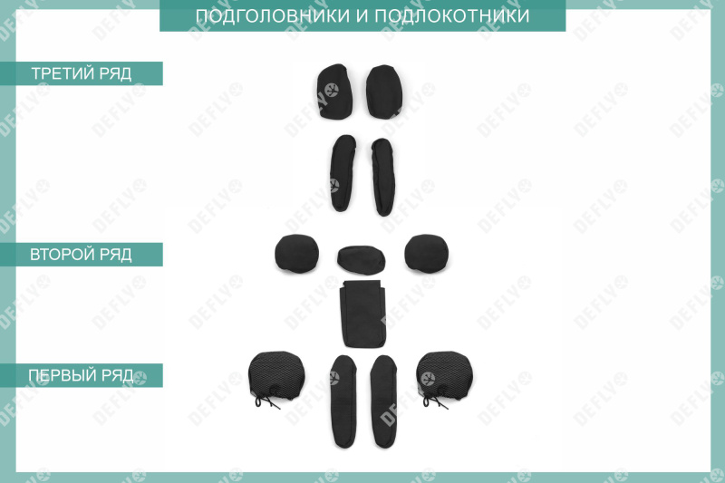 Чехлы на сиденья Honda Freed (GB3, GB4), 2011-2016, рестайлинг, 7 мест, жаккард