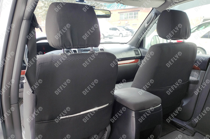 Чехлы на сиденья Toyota Land Cruiser Prado (J120), 2002-2009, левый руль, жаккард 