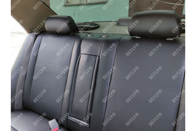 Чехлы на сиденья Toyota Corona Premio (T210), 1996-2001, задний ряд 60/40, экокожа черная