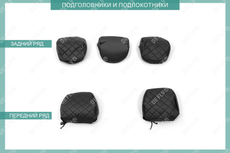 Чехлы на сиденья Nissan Note (E12), 2012-2020, экокожа черная/ромб перфорация