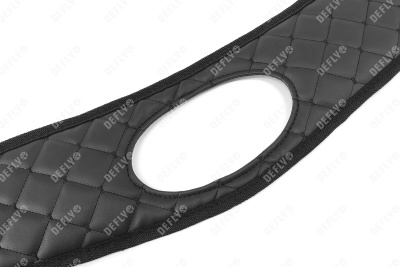 Утеплитель радиатора для Hyundai Solaris (RB), 2014-2017, рестайлинг, экокожа черная