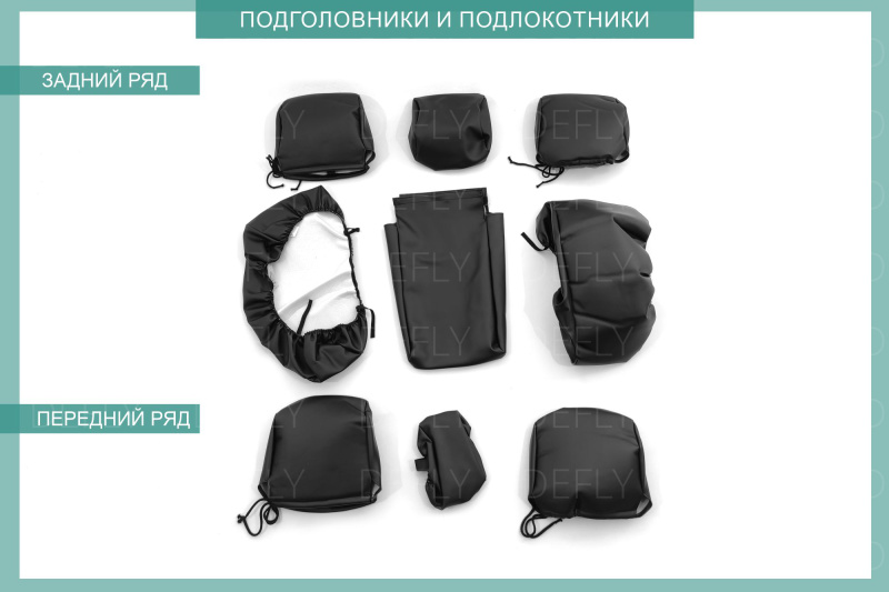 Чехлы на сиденья Toyota Allion/Premio (T240), 2001-2007, экокожа черная