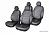 Чехлы на сиденья Honda Freed (GB3, GB4), 2008-2016, 4 места, капитанские кресла, экокожа черная