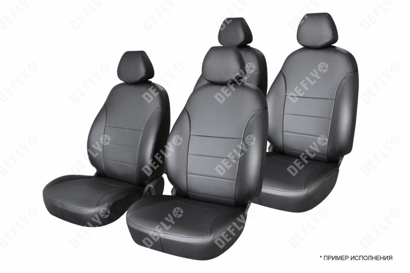 Чехлы на сиденья Honda Stepwgn (RP1-RP5), 2015-2021, 4 места, капитанские кресла, экокожа черная