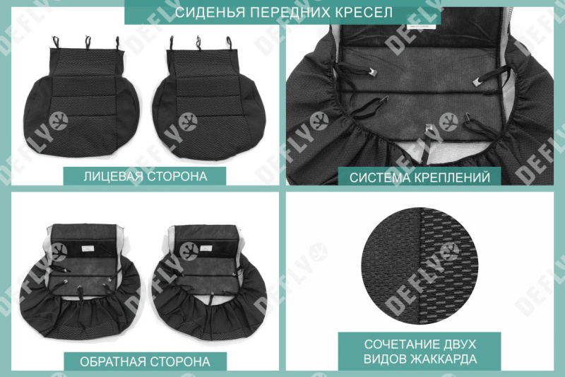 Чехлы на сиденья Toyota Harrier 1997-2003, Lexus RX 1998-2001, до рестайлинга, (XU10), жаккард