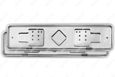 Рамка для номера автомобиля из нержавеющей стали, 2 шт 