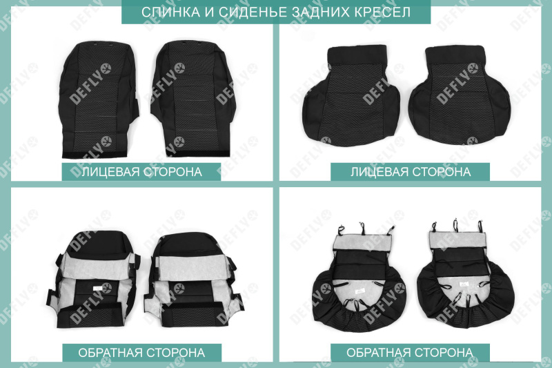 Чехлы на сиденья Honda Stepwgn (RP1-RP5), 2015-2021, 4 места, капитанские кресла, жаккард