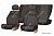 Чехлы на сиденья GAZ Volga (3110), 1997-2009, дополнительная боковая поддержка, жаккард черный/серый