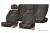 Чехлы на сиденья Лада Приора, ВАЗ 2110, 1995-2014, седан, дополнительная боковая поддержка, жаккард черный/серый