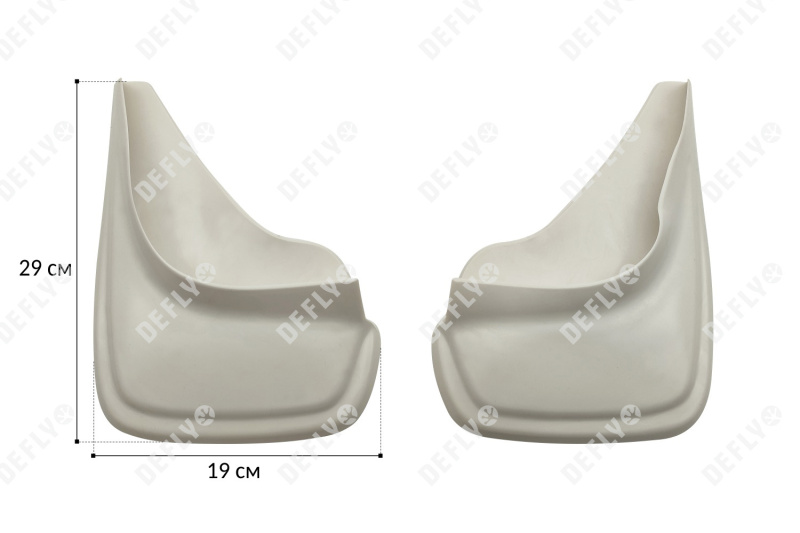 Брызговики универсальные белые