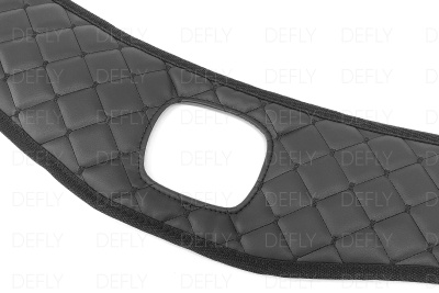 Утеплитель радиатора для Honda Fit (GE, GP), 2010-2013, рестайлинг, экокожа черная 