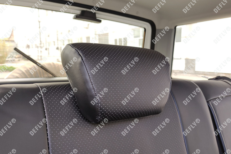 Чехлы на сиденья УАЗ Патриот, 2020-н.в., Comfort, Luxe, Luxe Premium, экокожа черная