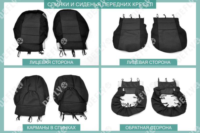 Чехлы на сиденья Renault Logan (L52), 2014-2022, Accsess, Confort, сплошной задний ряд, жаккард