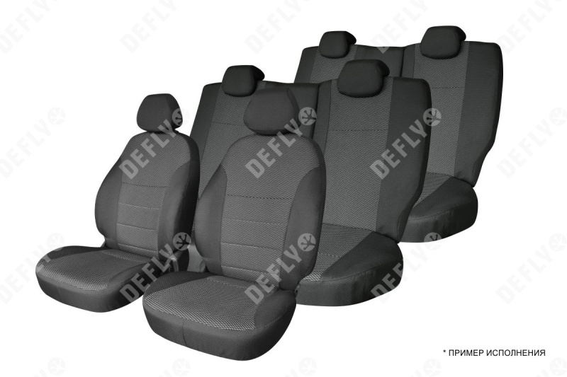 Чехлы на сиденья Honda Freed (GB3, GB4), 2011-2016, рестайлинг, 7 мест, жаккард