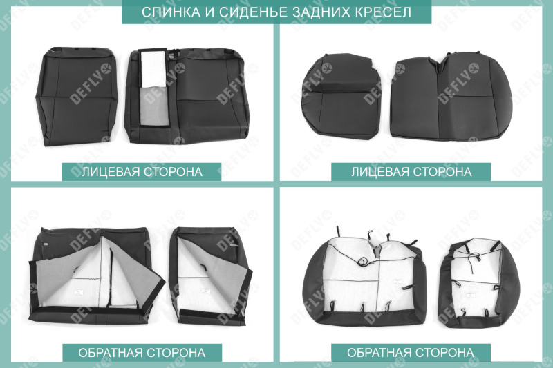 Чехлы на сиденья Ford Focus 3, 2010-2019, Trend Sport, Titanium, экокожа черная