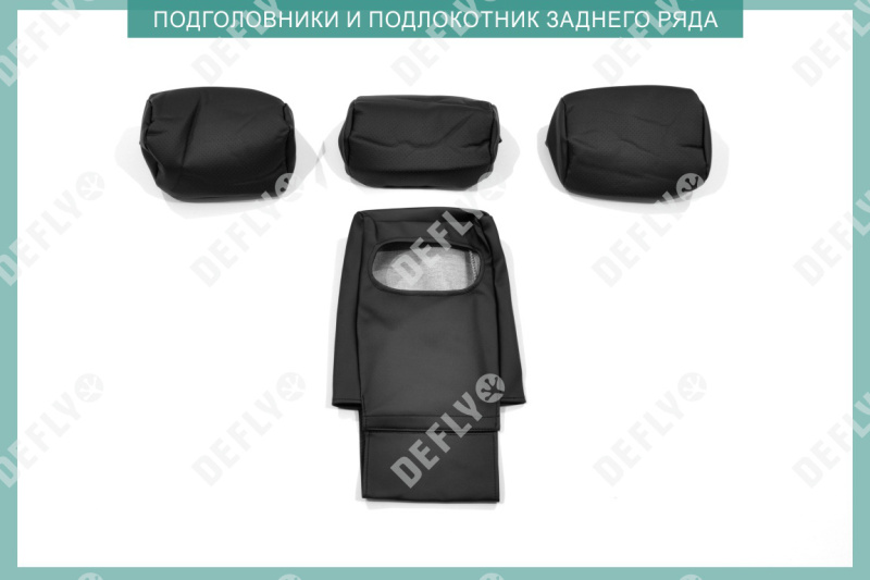 Чехлы на сиденья Kia Sportage (SL), 2010-2016, экокожа черная