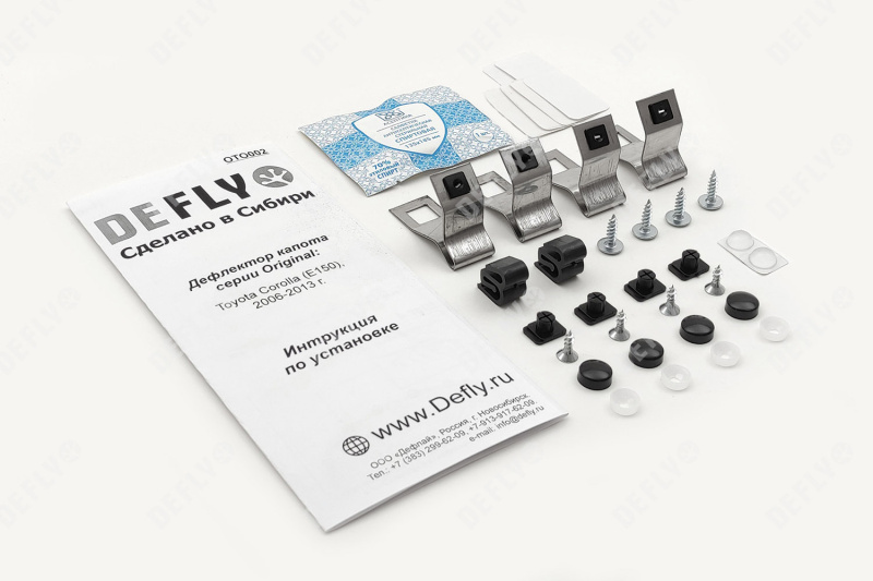 Дефлектор капота Original Toyota Corolla (E150), 2006-2013