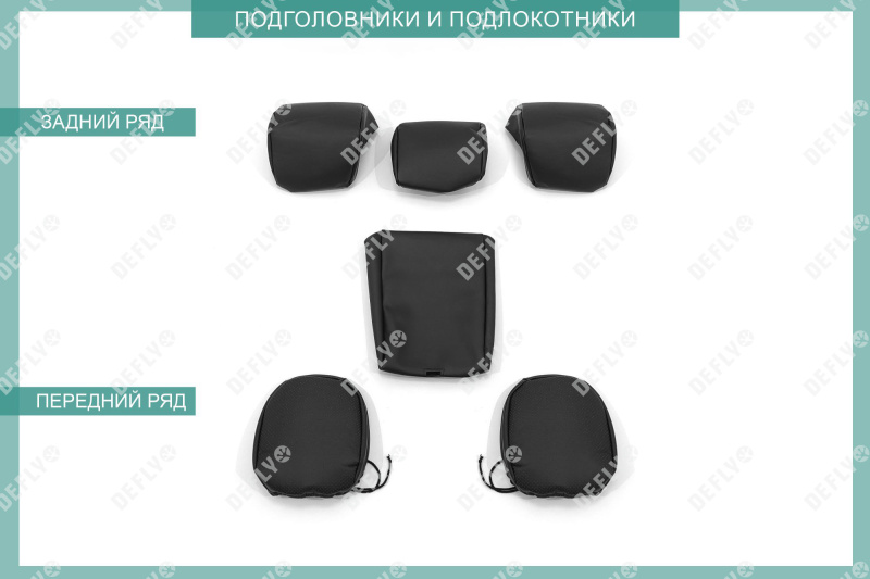 Чехлы на сиденья Haval Jolion, 2020-н.в., экокожа черная
