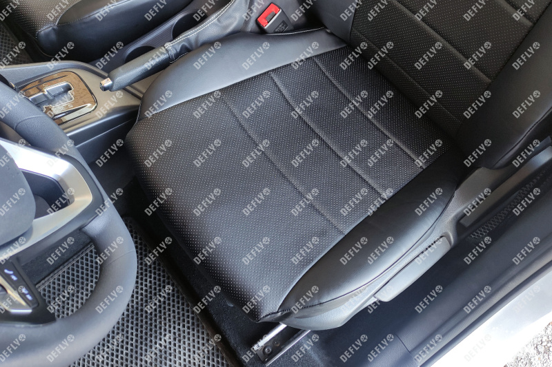 Чехлы на сиденья Changan Alsvin, 2018-н.в., экокожа черная