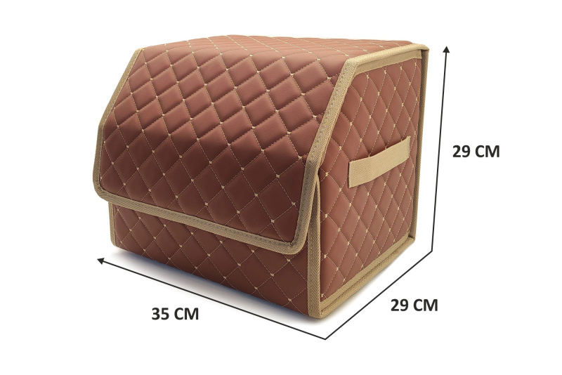 Органайзер для авто 35*29*29 паприка/бежевая отстрочка