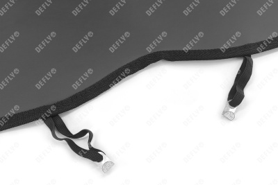 Утеплитель радиатора универсальный, размер L, экокожа черная 