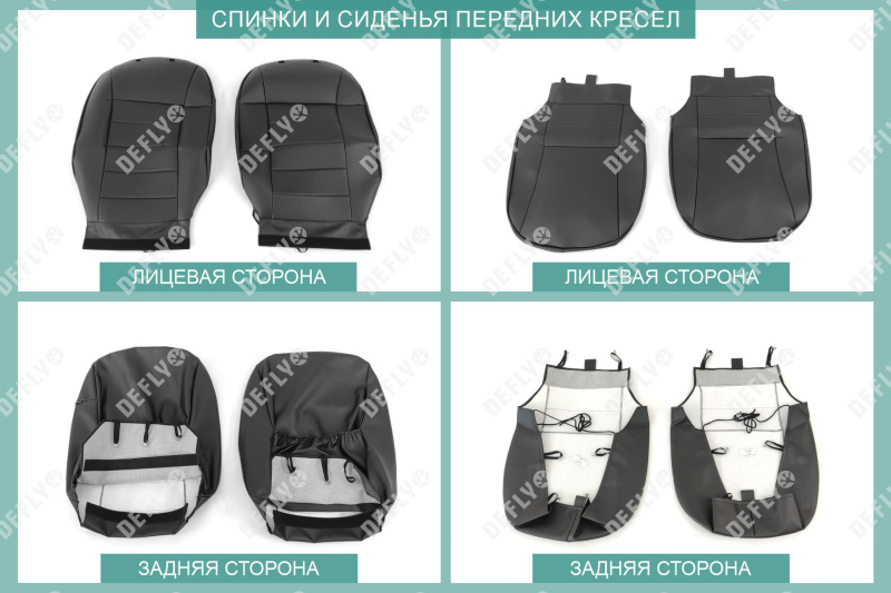 Чехлы на сиденья Toyota Corolla Axio (E140), 2006-2012, экокожа черная