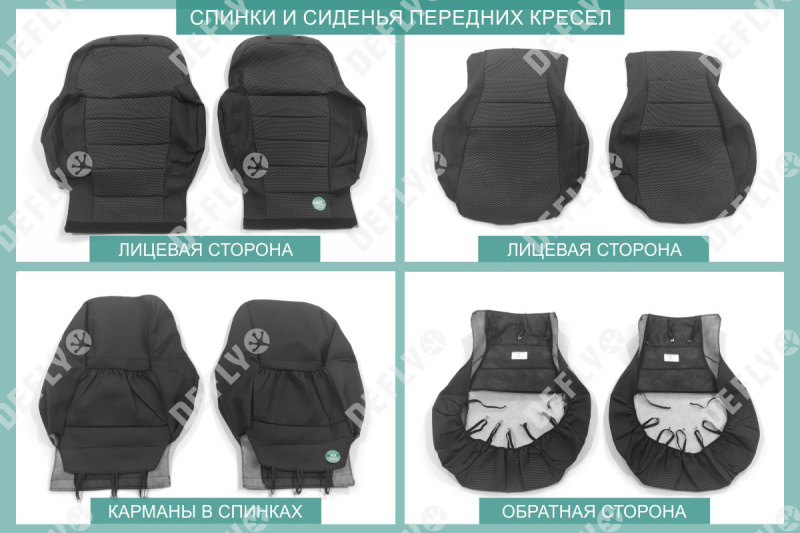 Чехлы на сиденья УАЗ Патриот, 2020-н.в., комплектация Комфорт, Люкс, Люкс Премиум, жаккард 