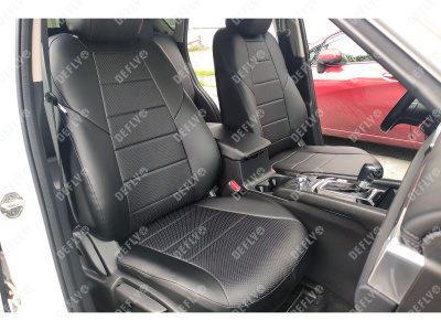 Чехлы на сиденья Mazda CX-5 (KF), 2016-н.в., экокожа черная