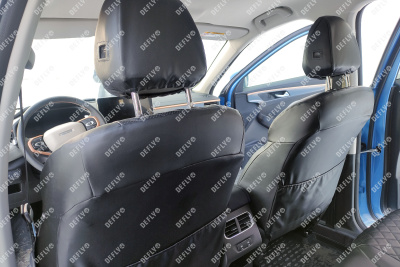 Чехлы на сиденья Haval Jolion, 2020-н.в., экокожа черная/ромб перфорация