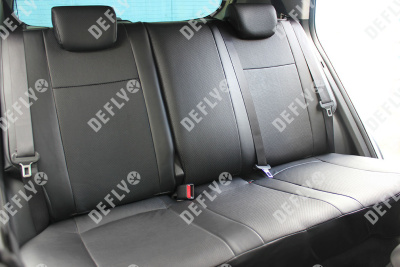 Чехлы на сиденья Hyundai Creta (GS), 2015-2021, экокожа черная