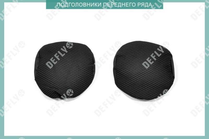 Чехлы на сиденья Лада Ларгус, 2012-2021, 5 мест, задний ряд 60/40, экокожа черная/жаккард