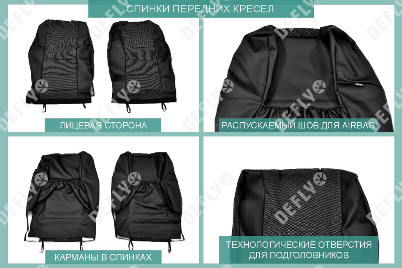 Чехлы на сиденья Suzuki SX4, 2006-2016, хэтчбек, задний ряд 60/40, экокожа черная/жаккард