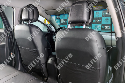 Чехлы на сиденья Kia Sportage (SL), 2010-2016, экокожа черная