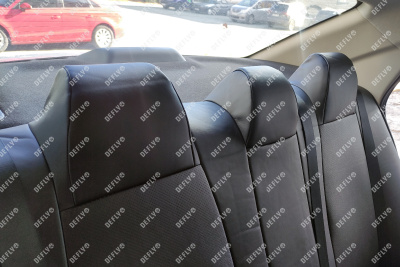 Чехлы на сиденья Changan Alsvin, 2018-н.в., экокожа черная