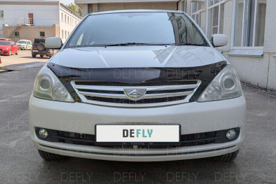 Утеплитель радиатора для Toyota Allion (T240), 2004-2007, рестайлинг, экокожа черная