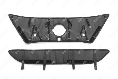 Утеплитель радиатора для Nissan Note (E13), 2020-2023, экокожа черная 