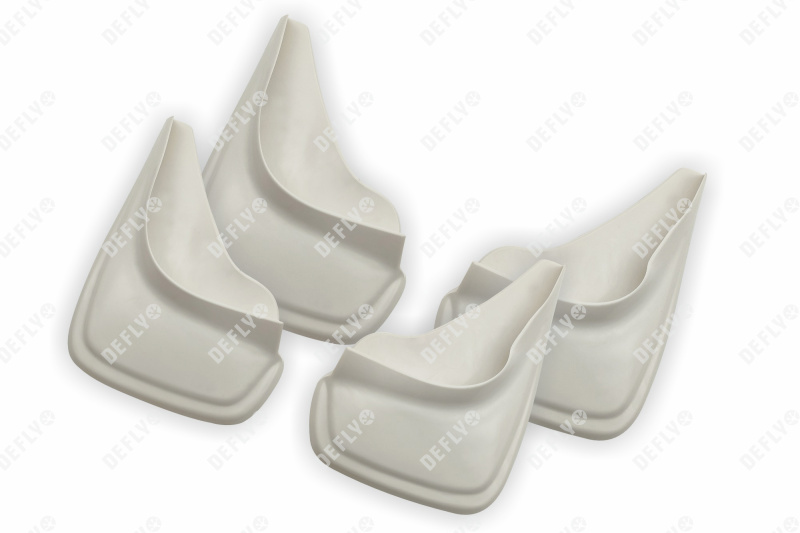 Брызговики универсальные белые, комплект