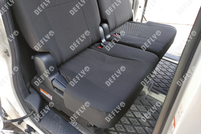 Чехлы на сиденья Toyota Sienta (XP170), 2015-2022, спинка 2 ряда 50/50, без подлокотника, 7 мест, жаккард