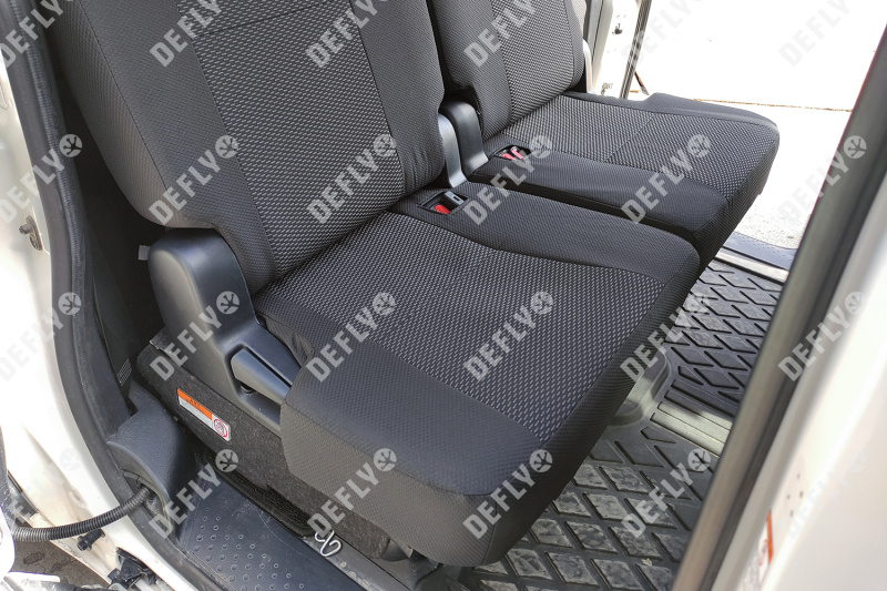 Чехлы на сиденья Toyota Sienta (XP170), 2015-2022, спинка 2 ряда 50/50, без подлокотника, 7 мест, жаккард