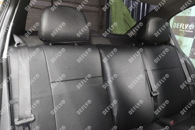 Чехлы на сиденья Opel Astra (H), 2004-2011, седан, хэтчбек, без подлокотника, экокожа черная