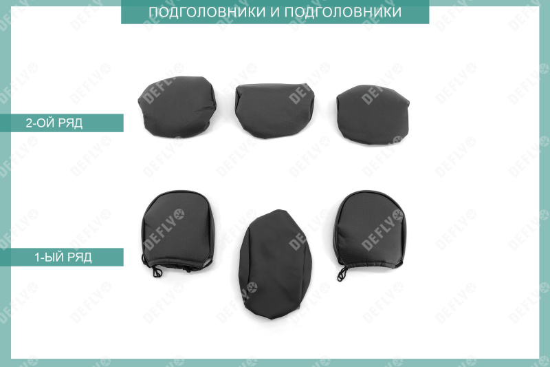 Чехлы на сиденья Haval M6, 2021-н.в., экокожа черная