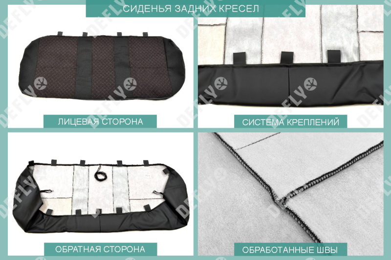 Чехлы на сиденья Renault Duster (HS), 2015-2021, Expression, Privilege, экокожа черная/жаккард красный ромб