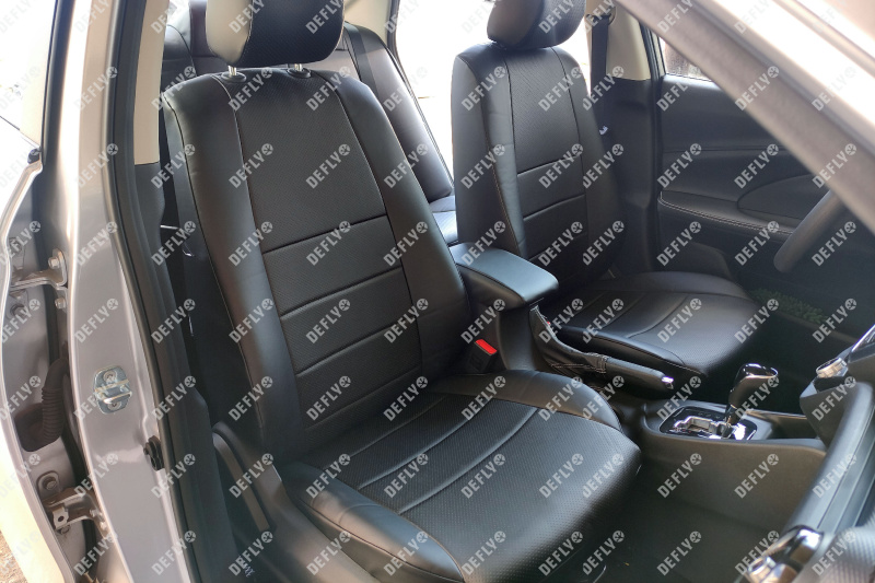 Чехлы на сиденья Changan Alsvin, 2018-н.в., экокожа черная