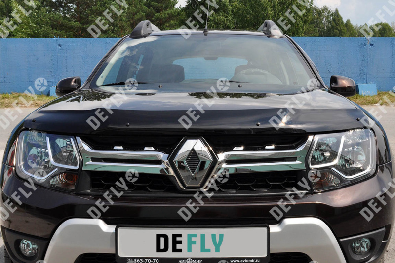 Дефлектор капота Renault Duster (HS), 2010-2021