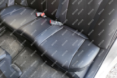 Чехлы на сиденья Changan Alsvin, 2018-н.в., экокожа черная