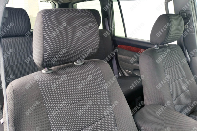 Чехлы на сиденья Toyota Land Cruiser Prado (J120), 2002-2009, левый руль, жаккард 