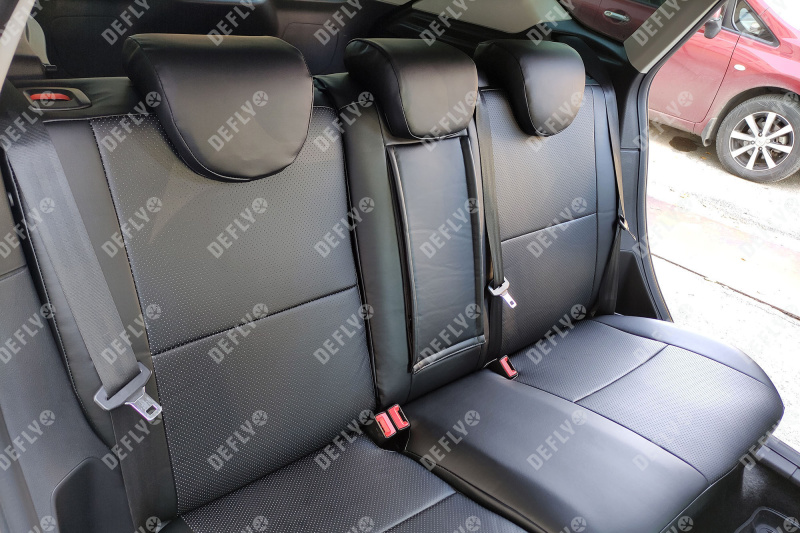 Чехлы на сиденья Ford Focus 3, 2010-2019, Trend Sport, Titanium, экокожа черная