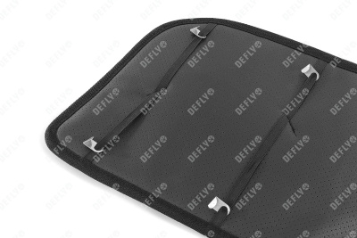 Утеплитель радиатора для Toyota Land Cruiser Prado (J120), 2002-2009, экокожа черная 